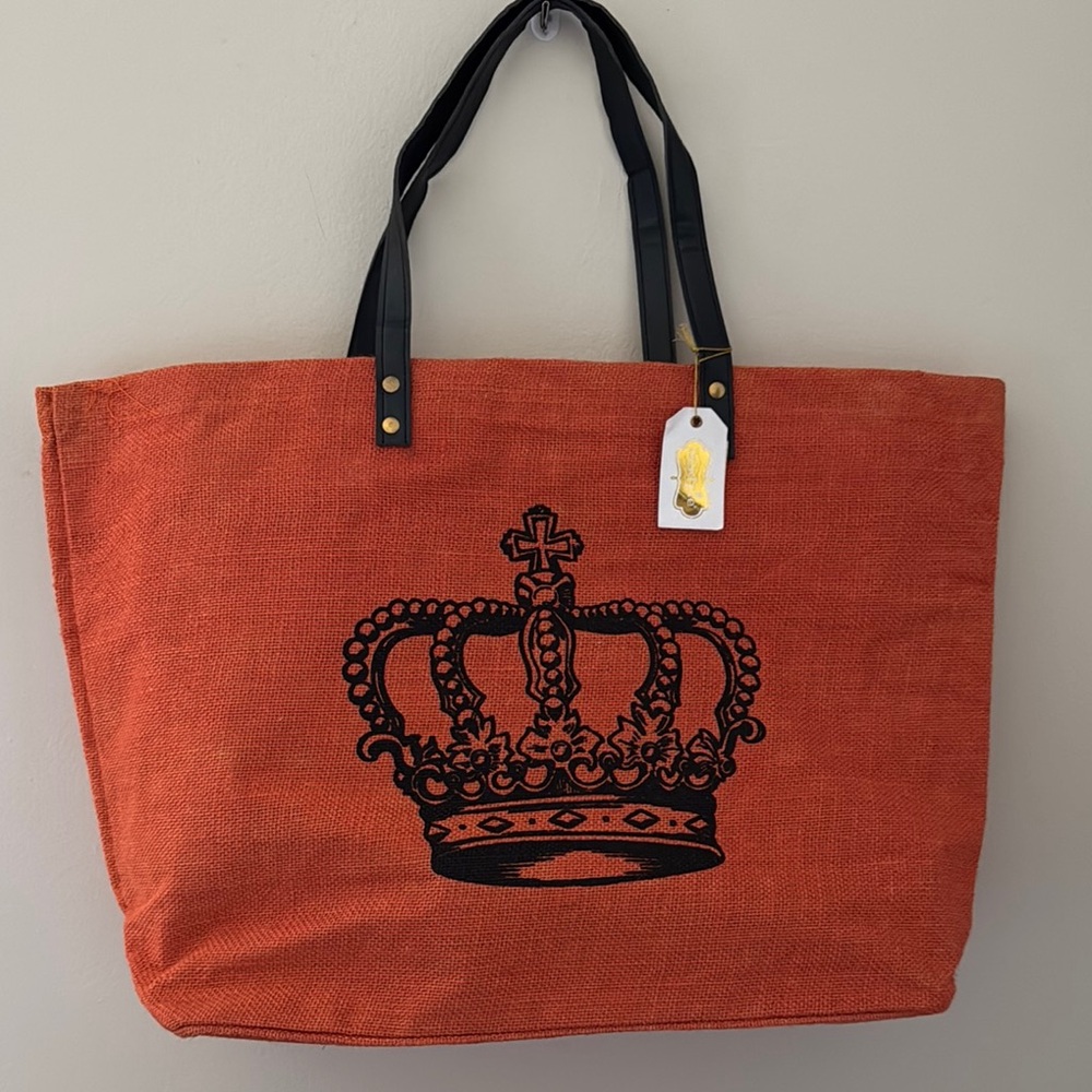 Mud Pie Regency Icon Jute Tote